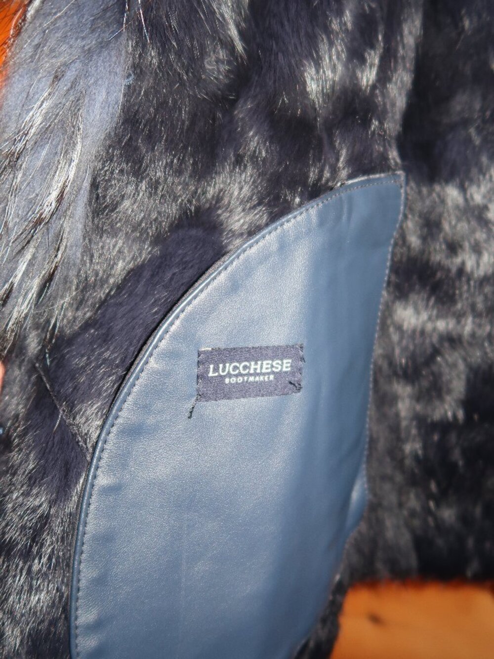 Lucchese Serphina Leather Vest with Fox Fur/Shearling - Picture 10 of 12